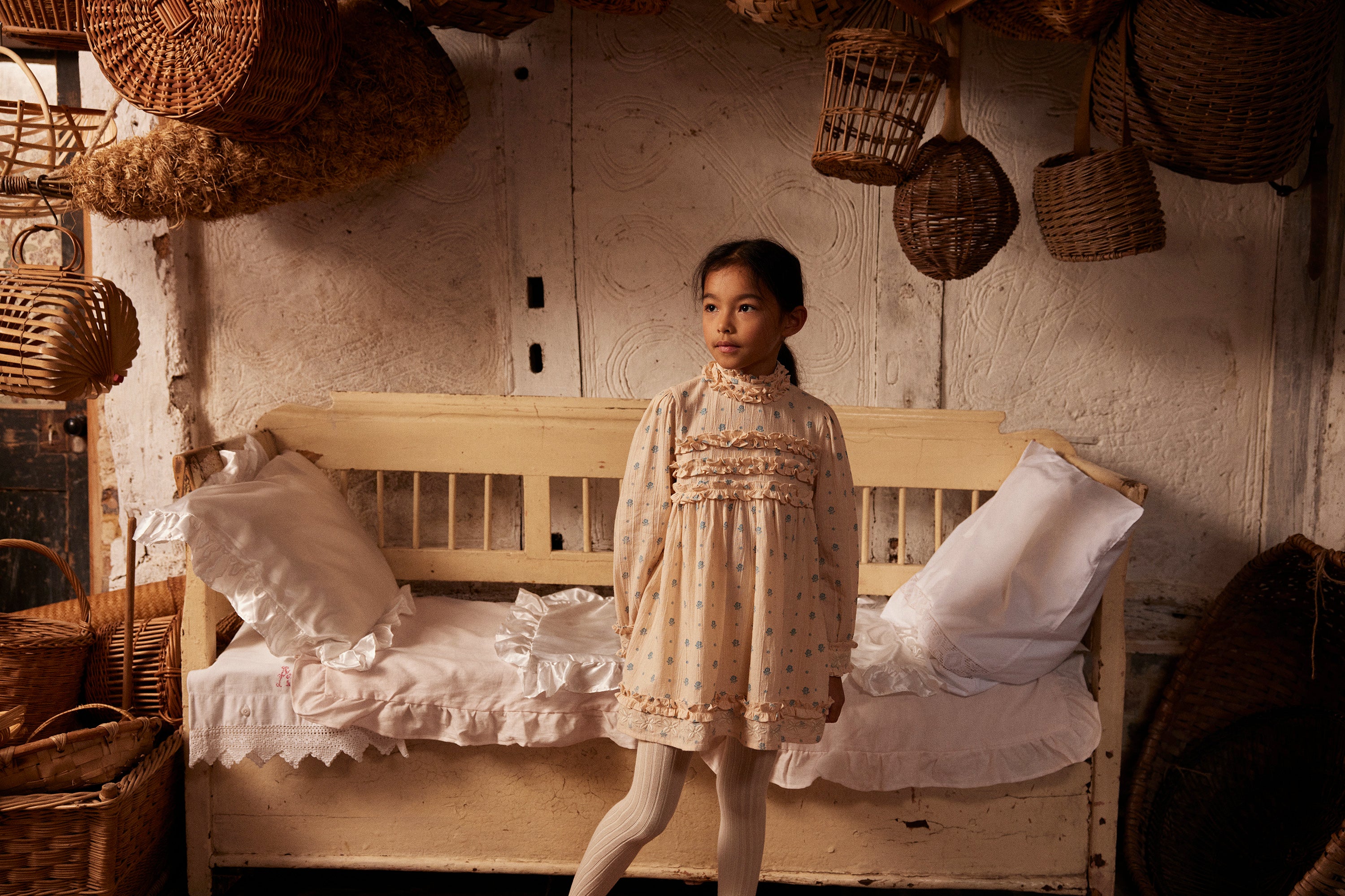 新品未使用　apolina NORA DRESS 3-5y Apolina Nora Dress Lavender - Little French Heart