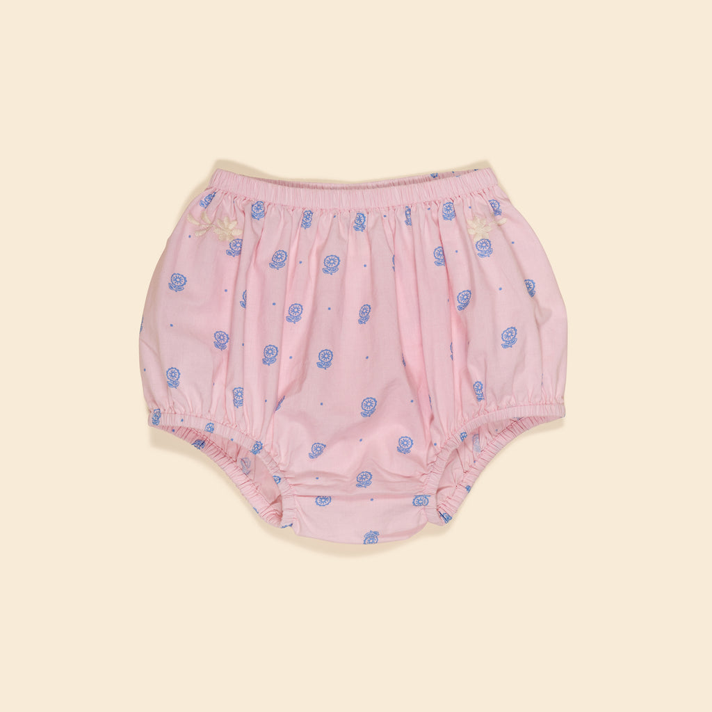 Cotton woven embroidered bloomer vintage inspired child. – Apolina