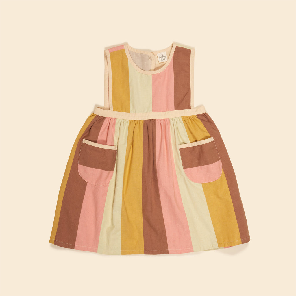 ワンピース Apolina MTO Bibi Pinafore Prairie 3-5Y Kids Apolina Bibi Pini - Valley Calico Fern | Garmentory