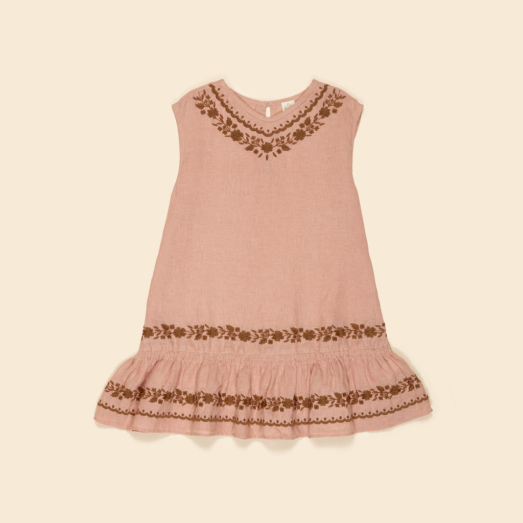 Little cotton clothes ワンピース★apolina soor Cotton woven embroidered dress vintage inspired child. – Apolina