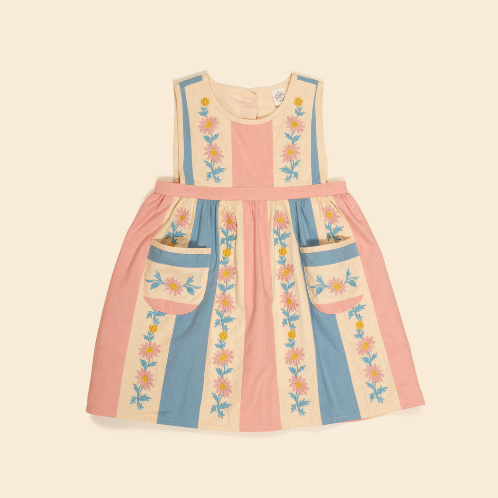 ワンピース Apolina Bessie Pinafore Cazan Stripe 5-7 Apolina Bessie Pinafore Cazan Stripe 5-7