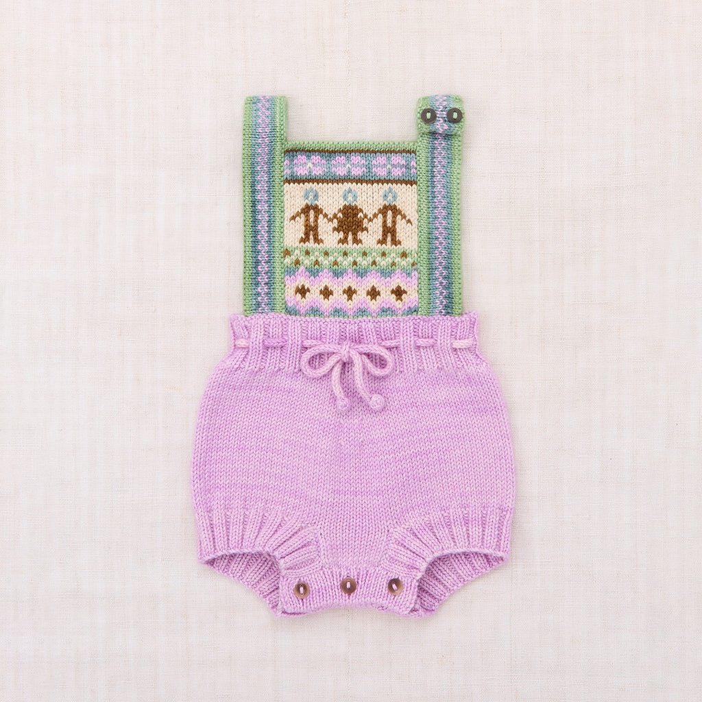 Cotton knitted romper vintage inspired child. – Apolina