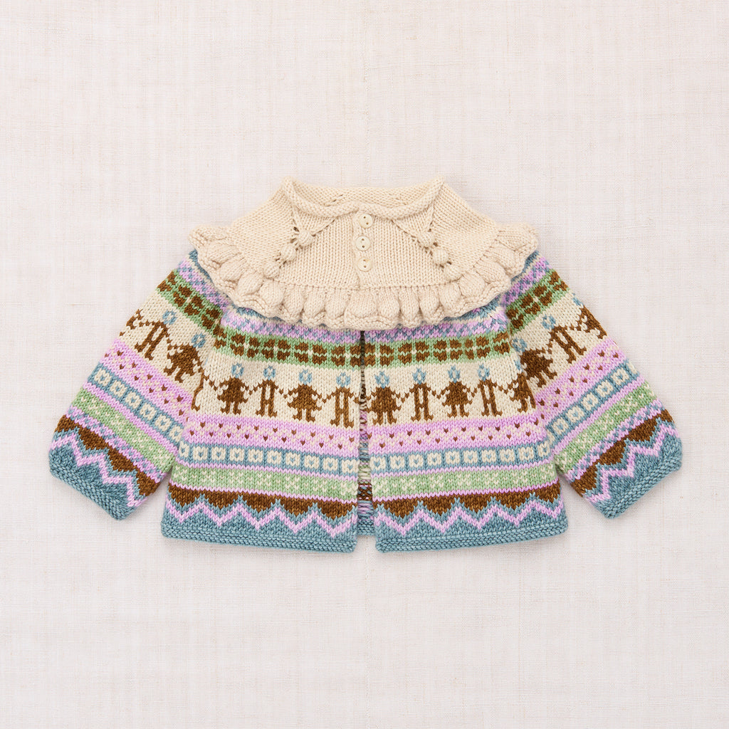 Cotton knitted cardigan vintage inspired child. – Apolina