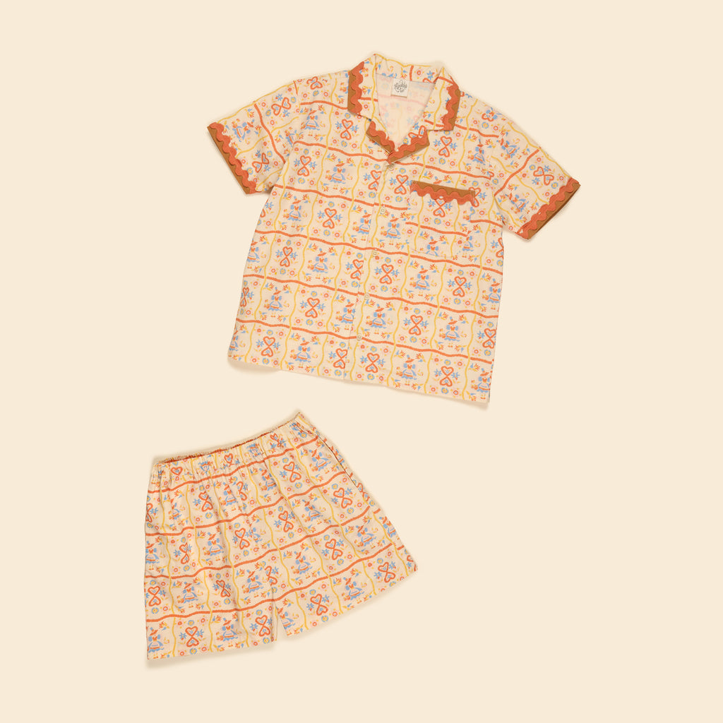 Apolina – Donny Ric Rac Short Set Midsummer Print – Beach Capsule '26