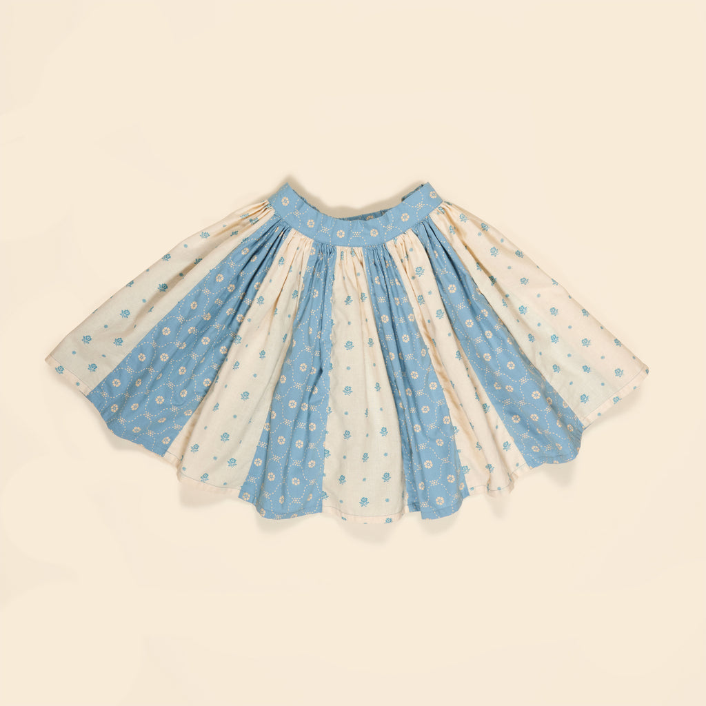 スカート Apolina Maja Skirt 3-5y Cotton woven embroidered skirt vintage inspired child. – Apolina