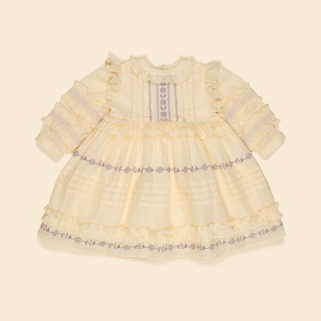Apolina - Marella Soft Organdie Dress in Cream - Child
