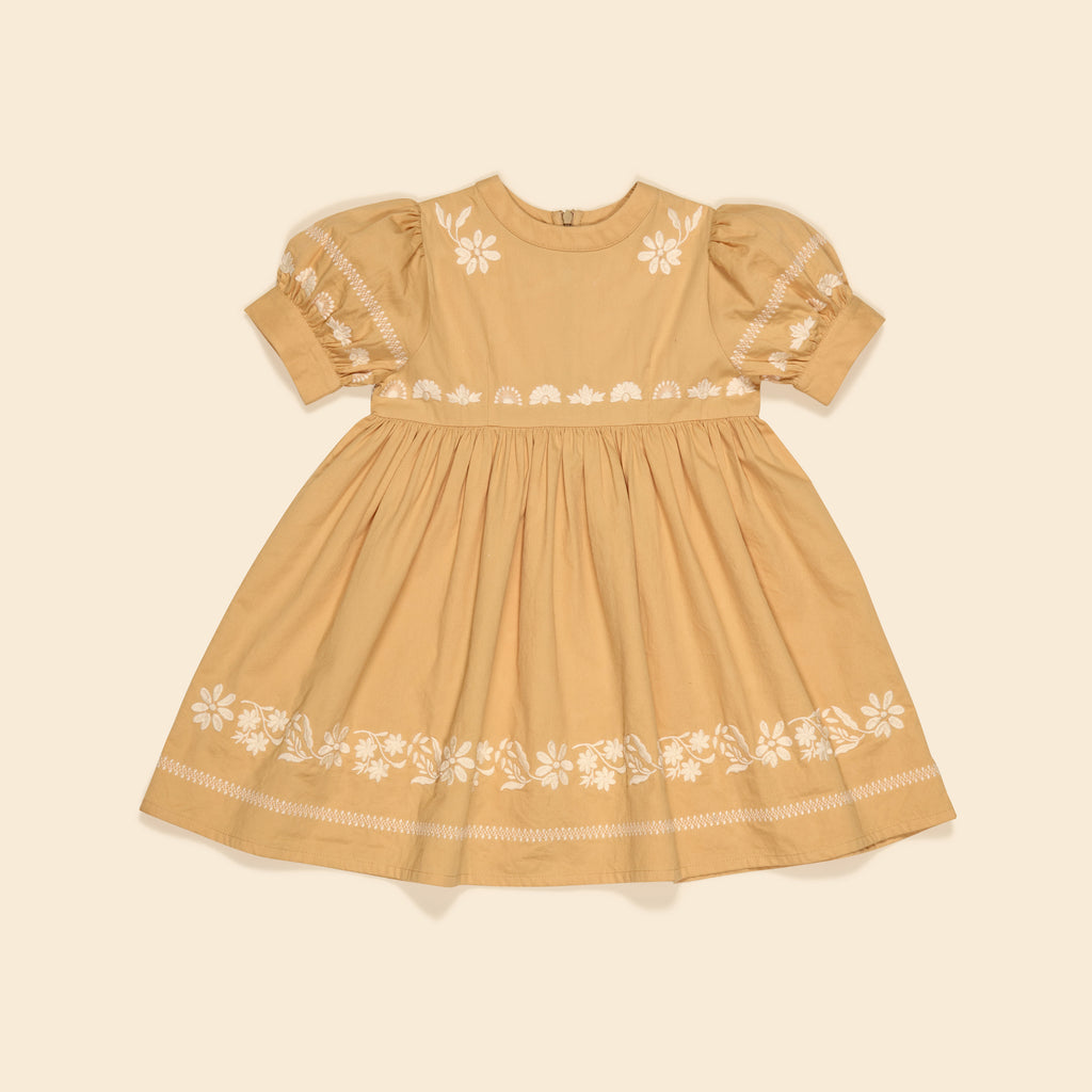 apolina MIA dress MELBA 2-3y ワンピース　アポリナ Cotton woven embroidered dress vintage inspired child. – Apolina