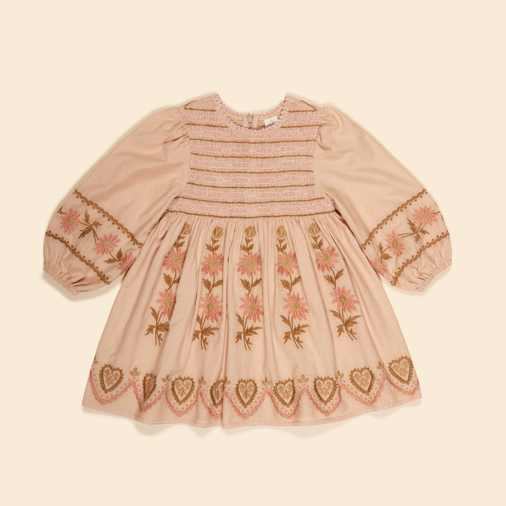 Apolina Patsy Dress Milk 1-2Y アポリナ Apolina Patsy Dress Milk (S3-5 last one) - Little French
