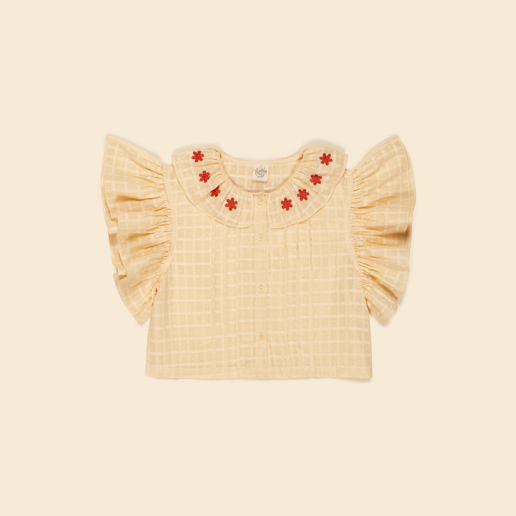 Apolina｜meera blouse almond Apolina｜meera blouse almond APOLINA MEERA BLOUSE (almond