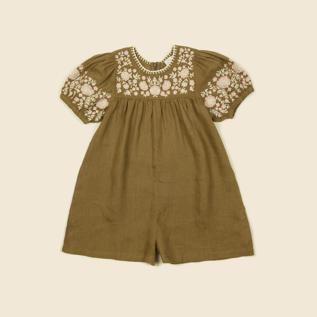 (OUTLET) Bess Playsuit - Olive