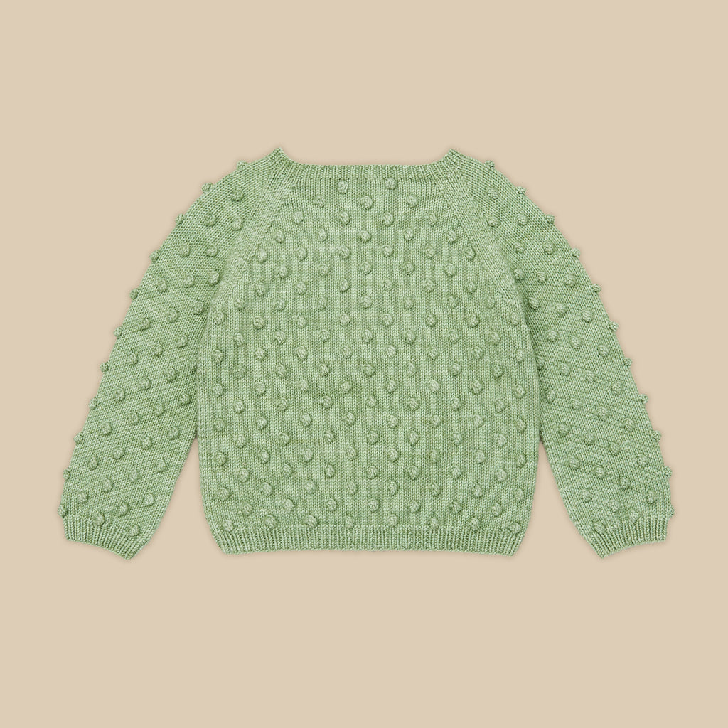 Cotton knitted popcorn jumper sweater vintage inspired child