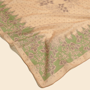 Notebook Floral Scarf - 30s Green/Rosewood (EXCLUSIVE)