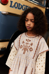 H*E様 Misha&Puff × Apolina Alma Overdress Apolina - Alma Overdress in Camp Check - Child