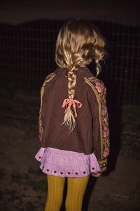 Cotton woven embroidered blouse vintage inspired child. – Apolina