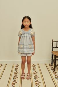 トップス Apolina Barbara Short Set - Lavender Cotton woven embroidered set vintage inspired child. – Apolina