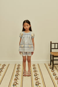 トップス Apolina Barbara Short Set - Lavender Cotton woven embroidered set vintage inspired child. – Apolina