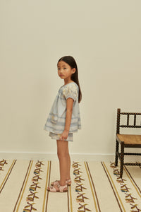 トップス Apolina Barbara Short Set - Lavender Cotton woven embroidered set vintage inspired child. – Apolina