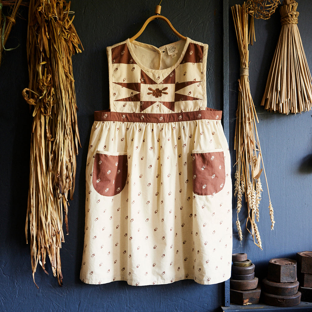 h*)様 apolina kids Bibi Pinafore APOLINA BIBI PINI dress (valley calico f ern )※2y~11y