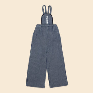 Birdie Culotte Dungaree - Pinstripe Denim (EXCLUSIVE)