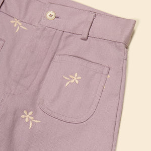 ボトムス・スパッツ Casey 70's All-Over Embroidered Jean Cotton woven embroidered jersey jeans trousers vintage inspired