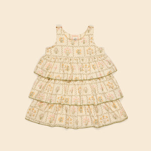 apolina, aw24, kids, floral, embroidery, embroidered, folk, bohemian, smocking, smocked, flower, prairie, bluebell, Stevie, Mia, bette, girls, Childs, children, dress, skirt, pinafore, pini, linen, organic, cotton, pattern, patchwork, jersey, coat, outerwear