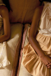 Apolina - Clarita Tiered Dress in Cream/ Peach Yogurt - Child