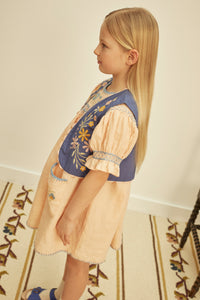 ワンピース Apolina Dora dress 2-3y Cotton woven embroidered dress vintage inspired child. – Apolina