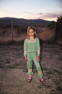 Cotton knitted jumper sweater vintage inspired child. – Apolina