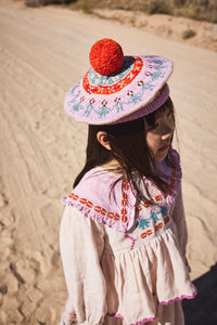 Cotton woven embroidered blouse vintage inspired child. – Apolina