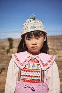 Cotton woven embroidered blouse vintage inspired child. – Apolina