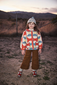 Cotton woven embroidered jacket vintage inspired child. – Apolina