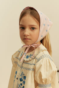 Cotton woven embroidered blouse vintage inspired child. – Apolina