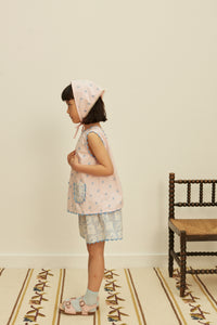 Cotton woven embroidered set vintage inspired child. – Apolina