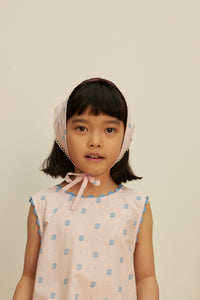 Cotton woven embroidered set vintage inspired child. – Apolina