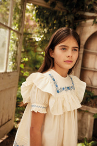 Apolina - Josephine Frill Dress in Cream - Child