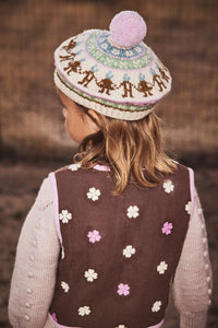 APOLINA×MP Kinfolk Beret 2-4Y Cotton knitted hat beret vintage inspired child. – Apolina