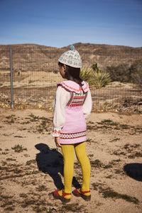 Cotton knitted dress vintage inspired child. – Apolina