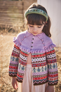 Cotton knitted cardigan vintage inspired child. – Apolina