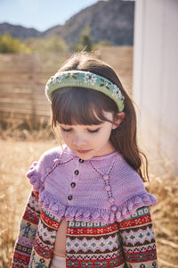 Cotton knitted cardigan vintage inspired child. – Apolina