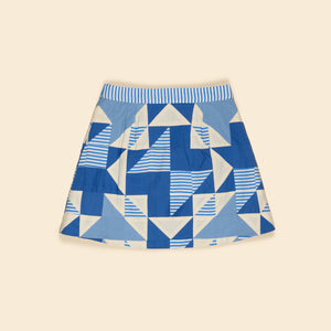 Apolina - Lina Patchwork Skirt in Lakeside Stripe - Child