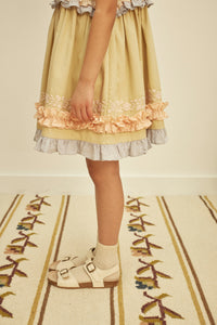 ワンピース Apolina / Lucinda Sundress - Cloud 3-5y Cotton woven embroidered dress vintage inspired child. – Apolina