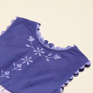 Apolina - Lola Embroidered Dress in Wallflower/ Azul - Child