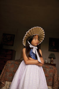 Apolina - Lola Embroidered Dress in Wallflower/ Azul - Child