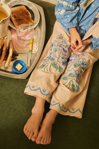 アポリナ　Apolina MAGGIE SAILOR DRESS ブルー Apolina - Maggie Sailor Blouse in Mountain Calico Blue - Child