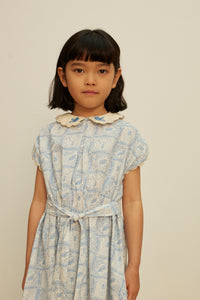 Cotton woven embroidered dress vintage inspired child. – Apolina
