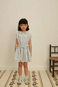Apolina （2-3Y ）Marjorie Dress Cotton woven embroidered dress vintage inspired child. – Apolina