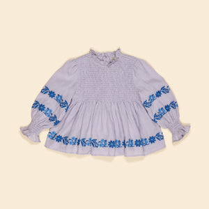 Apolina - Mia Blouse in Violet Crème - Child