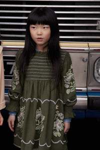 Apolina - Mia Dress in Forest - Child