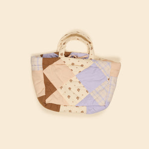 バッグ apolina Patchwork Quilted Shopper Multi Apolina - Mini Patchwork Quilted Shopper in Heathers - Child