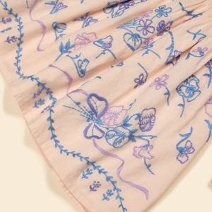Apolina - Mura Hand Embroidered Dress in Blossom - Child
